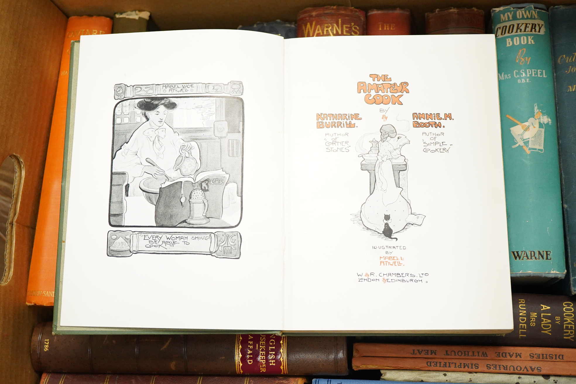 Raffald, Elizabeth, The Experienced English Housekeeper, for the use of ladies, housekeepers, cooks &c. Written purely from practice ... 10th edition. portrait frontis. and 3 folded plates; newly rebound calf backed marb